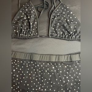 Black Rhinestone 2-piece Bikini